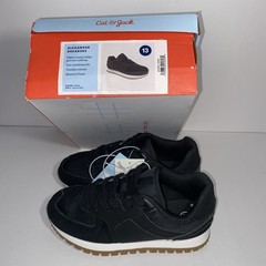Kids‘ Alexander Retro Sneakers – Cat & Jack™ Sz 13 Memory Foam Black Lace Up