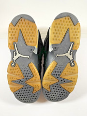 Size 4Y – Nike Air Jordan 6 Retro Low BG ‚Chrome‘ Black Silver Sneakers Lace-up