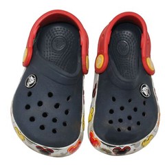 Crocs Fun Lab Mickey Lights Clog Sz C 7 Navy Red Kids Preschool Sandals Disney