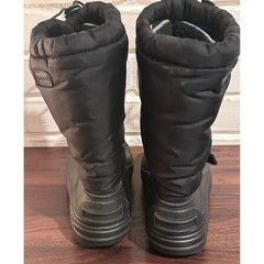 Sorel Snow Pack Kids Black Winter Snow Boots Size 3 Insulated Waterproof Sled
