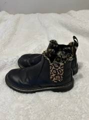 Dr.Martens Kids 2976 Leonore Leo Ankle Leather Boots Shoes Sz 6