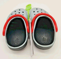 Crocs Classic Retro Sport Size C4 Toddler Clog Shoes Gray Black Red – NEW