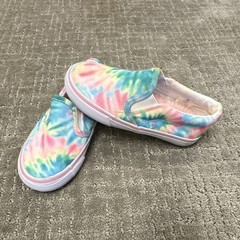 Tommy Bahama Kids Tie Dye Slip-On Casual Shoes Multicolor Fabric Sz 10