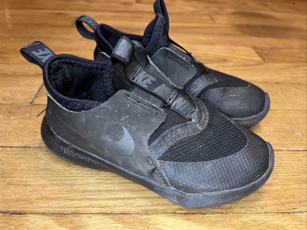 Nike Flex Runner AT4665-003 Black Toddler Sneakers size 9C