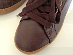 NWT Gymboree Unisex Kids Old Skool Brown Faux Leather Shoes Size 1 And 2