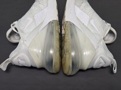 Nike Air Max 270 White Metallic Silver GS Shoes 943345-103 Youth Size 5.5Y