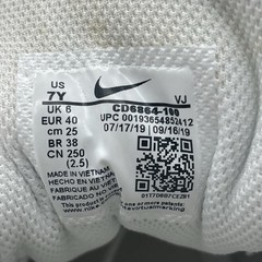 Nike CD6864-100 Air Max 90 Leather GS Youth Size 7Y Shoes Recraft Triple White