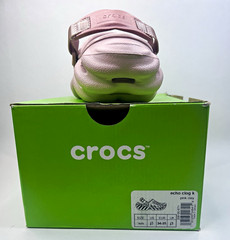 Crocs Echo Clog K Unisex Kids Slip On Pink US 3 EU 34-35 Slip On 208186