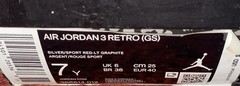 Jordan 3 Retro 2021 Cool Grey GS – Size 7Y