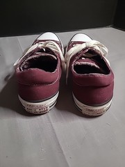 Converse Chuck Taylors Maroon Madison Low Tops With Plaid Size 8