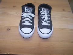 Converse 668367F Ctas Axel Mid Youth Size 12 Gray-Black -Yellow All Star EUC