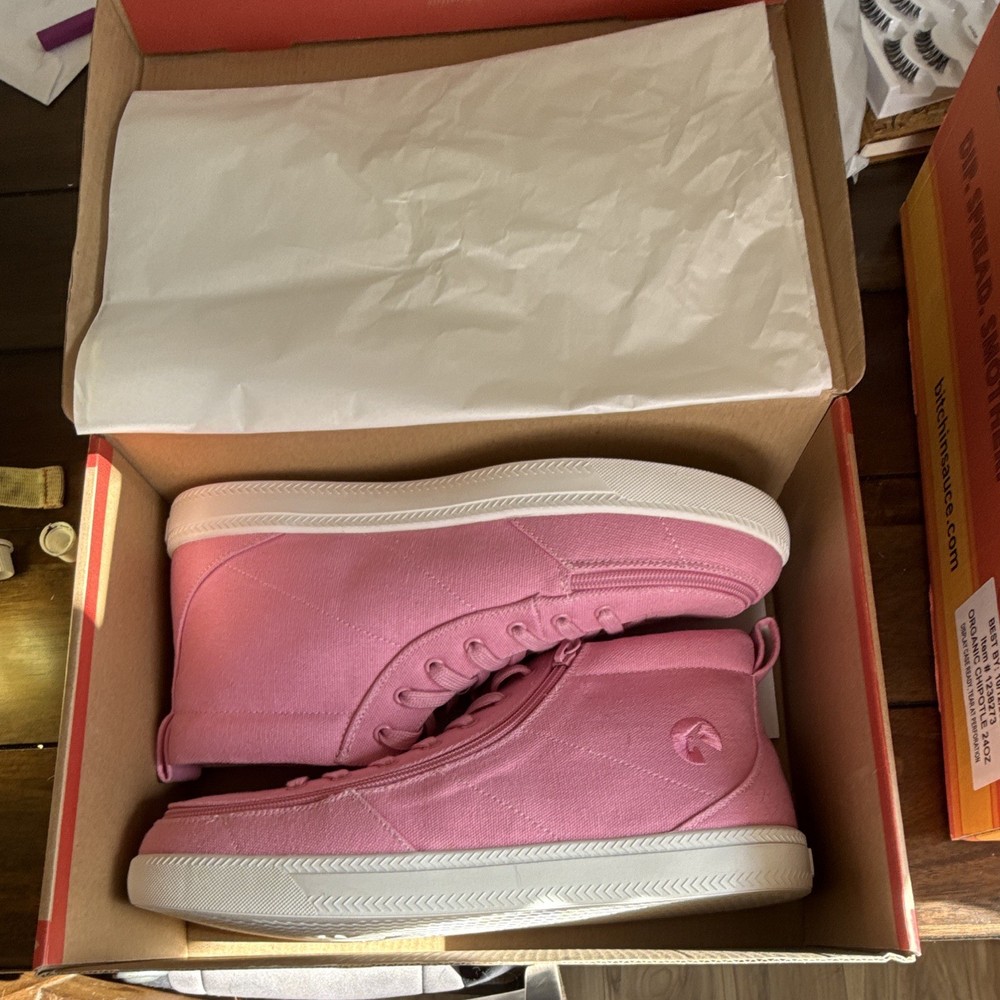 BILLY Classic WDR High Top Pink Zipper Sneakers Unisex Kids US 9 BK20317-660