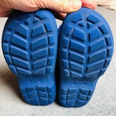 Crocs Kids Children Handle It Rain Boots Blue Size J1 Waterproof 12803