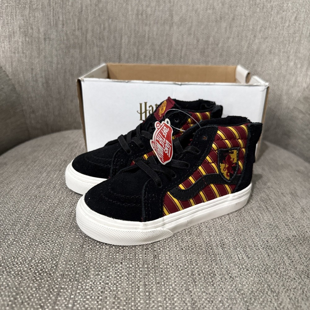 Kids Harry Potter Gryffindor X Vans Off The Wall SK8-Hi KID’S TODDLER SIZE 6.5