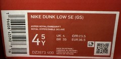 Nike Dunk Low SE GS ‚Salmon Toe‘ Youth Sneaker DZ2873-400 Size 4.5Y