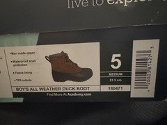 Magellan Outdoor insulated waterproof lace up boot child US 5 MSRP $29.99 NIB