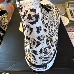 Converse Chuck Taylor All Star Hi Leopard Print Youth Size 5y New 671604F