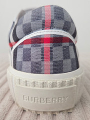 Burberry Kids Mark Check Low-Top Gingham Check Pattern Sneakers Size 30 US 12.5