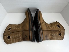 Rocky Kids Old Town Pull On Boots Size 2.5 M Brown Leather Original Ride Western