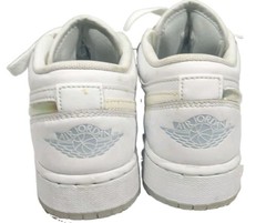 Nike Air Jordan 1 Low SE GS Glitter Swoosh FQ9112-100 Size 4Y Kids / Women 5.5