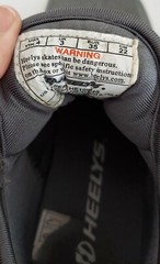 Heelys Piper HE100240 Youth Size 4Y Gray and White Skate Sneakers Shoes