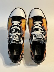 Converse Sneakers Junior 2 One Star Low-Top Canvas Shoes Flame Black Orange