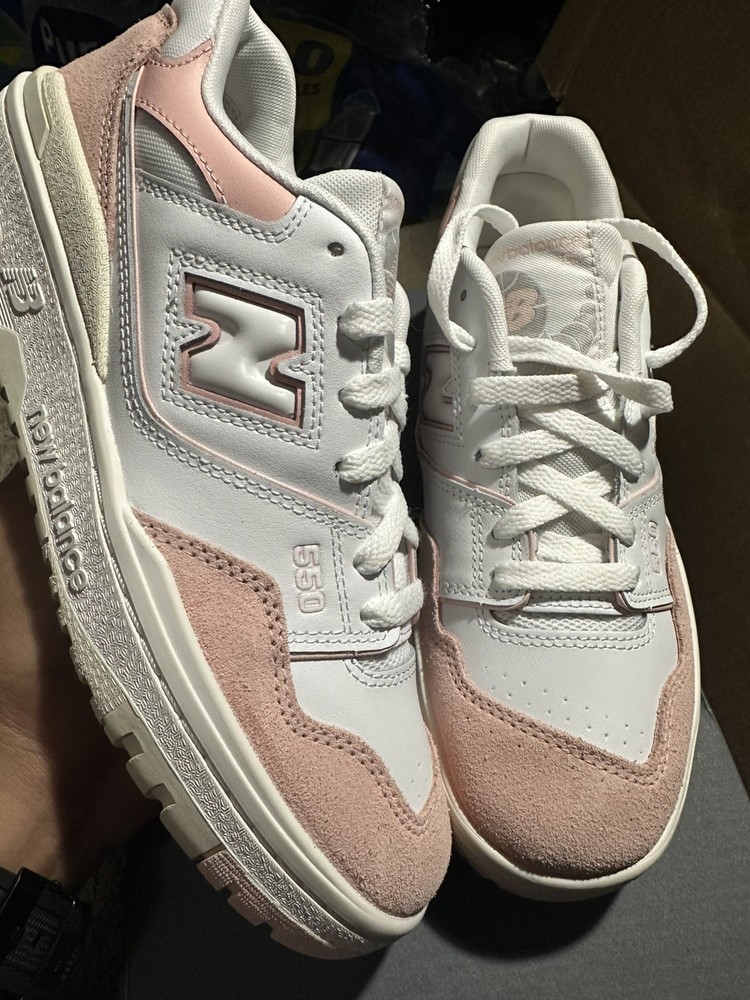 ✅New Balance 550 White Pink GSB550CD GS Size 6.5 Unisex Kids Women New Vintage