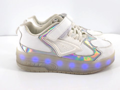 XBH White Light Up Roller Skate Shoes Euro Size 38 US Mens 5.5 Women’s 7 Unisex