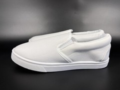 FabKids Unisex Classic Slip On Sneaker White Little Kids US SIZE 1