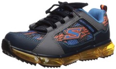 Skechers Skech-Air Mega-Undoom Sneakers Kids Size 11 Black & Gold 97738L/NVOR