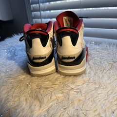 Nike Air Jordan Dub Zero White Varsity Red Kids size 5.5Y/. EUR 38 DV1360-160