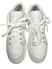 Nike Air Jordan 1 Low SE GS Glitter Swoosh FQ9112-100 Size 4Y Kids / Women 5.5