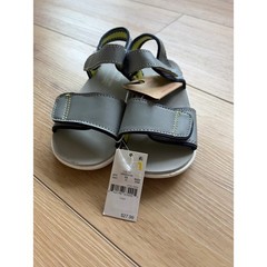See Kai Run Basics Logan Gray Lime Water Friendly Sandals Kids Size 11 boys easy