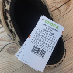 Crocs Classic Lined Animal Leopard Print Clog Select-a-Size