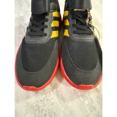 Adidas Kids Disney Mickey Mouse Black Red Yellow Strap Sneakers Shoes