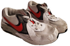 Nike Air Kids Youth Size US 12C Unisex Sneakers White/red/black WBEM