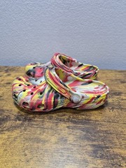Crocs Classic Glow In The Dark Marbled Clog Unisex Kids Multicolor Size J4
