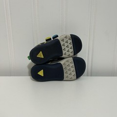 PLAE Ty Youth Hook & Loop Gray Blue Green Low Top Sneakers US 9.5 UK 8.5