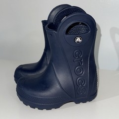 Crocs Rain Boots Children’s Size C6 Blue Unisex Waterproof 12803