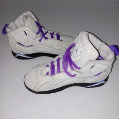 Air Jordan True Flight High Base Grey Purple Venom – 343796-052