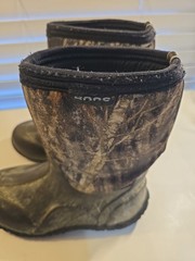 Bogs Camo Waterproof Rubber Boots Kids Sz 1 Hunting Outdoors Insulated Thick