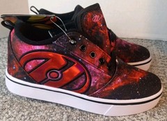 Heelys Pro 20 Prints Pink Black Galaxy Stars Wheeled Shoes Youth 3 Women’s 4