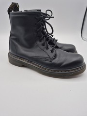 Dr. Martens Junior 1460 Softy Leather Boots Black Zip/Lace Up Size 3