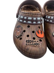 Crocs Star Wars Chewbacca Classic Fur Lined Clogs Shoes Kids Child size 13