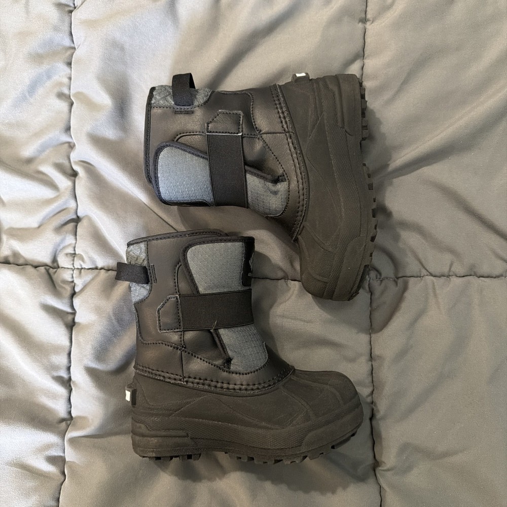 Columbia Bugaboot Snow Boots Kids Black 400 Grams Insulated waterproof Sz 10 NEW