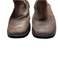 Dan Post Cowboy Buckaroo Square Toe Boots Size Youth 5.5 D Brown Leather Western