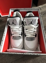 military black jordan 4 4.5y Style Code 408452-111
