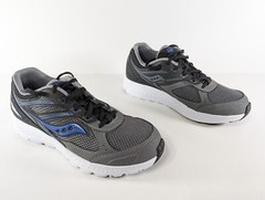 Saucony Cohesion 14 Shoes Kids Size 5M Gray Sneakers Walking Running Casual