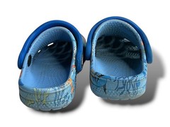 Crocs Classic Pool Party Clogs Kids Size C6 Blue Sea Creature Pattern