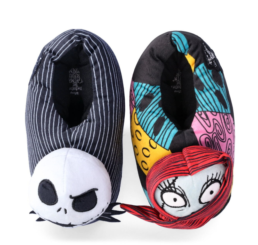 Nightmare Before Christmas Slippers Plush Boys Girls 11 12 13 1 2 3 4 5 Kid Size